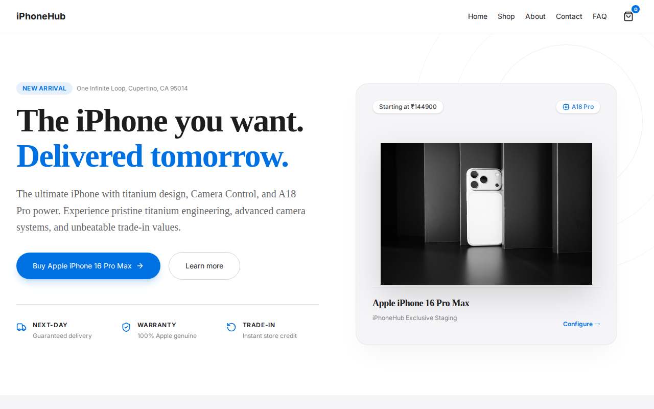 iPhoneHub — screenshot
